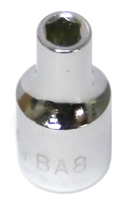 [159-1208BA] 8ba 1/4 Inch Drive 6 Point Socket