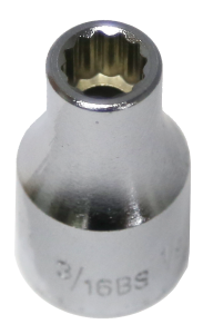 [159-14004W] 1/8 Whitworth 12 Point 1/2 Inch Drive Socket