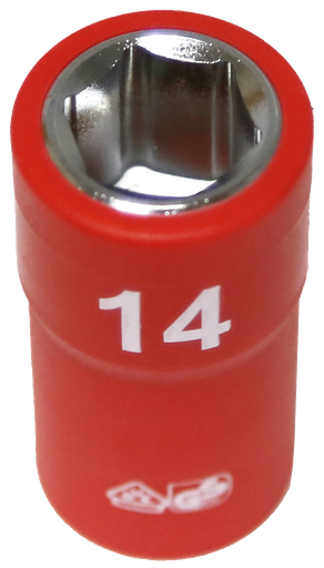 [159-IS22142] 14mm 3/8 Inch Drive 6 Point VDE Insulated Socket