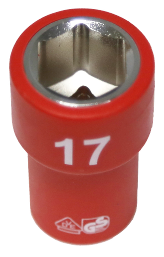 [159-IS22175] 17mm 3/8 Inch Drive 6 Point VDE Insulated Socket