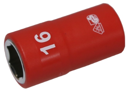 [159-IS26162] 16mm 1/2 Inch Drive 6 Point VDE Insulated Socket