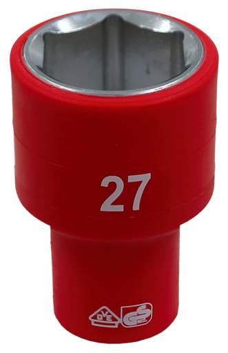 [159-IS26275] 27mm 1/2 Inch Drive 6 Point VDE Insulated Socket