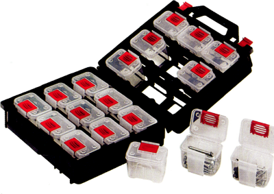 [159-KT612] Assorted Case With Clip On 15 Compartments