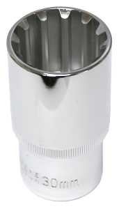 [159-M5430L] 30mm 1/2 Inch Drive Multi Lock Deep Socket