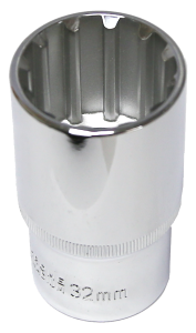 [159-M5432L] 32mm 1/2 Inch Drive Multi Lock Deep Socket