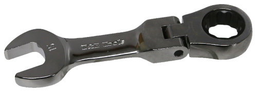 [159-S59015] 15mm 12 Point Stubby Flex-Head Ratchet Wrench