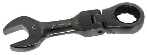 [159-S59019] 19mm 12 Point Stubby Flex-Head Ratchet Wrench