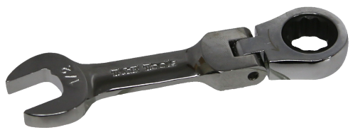 [159-S59116] 1/2 Inch 12 Point Stubby Flex-Head Ratchet Wrench