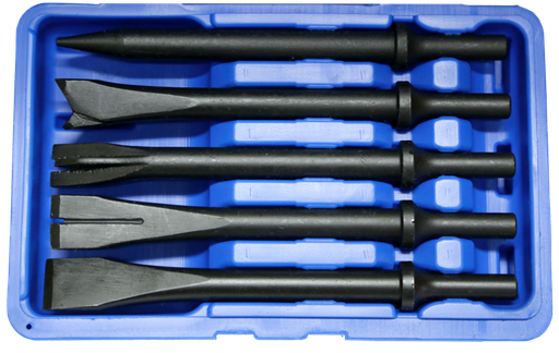 [159-8296] 5 Piece Air Hammer Chisel Set