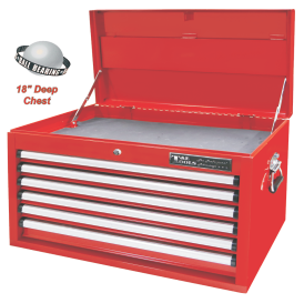 [59E-TES1608RB] 6 Drawer Roller Bearing 18 Inch Deep Top Chest