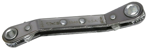 [159-5540CR] 1/4 Inch 5/16 Inch Offset Ratchet Ring Wrench