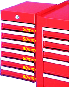 [59E-TES666] 6 Drawer Mini -Side Cabinet