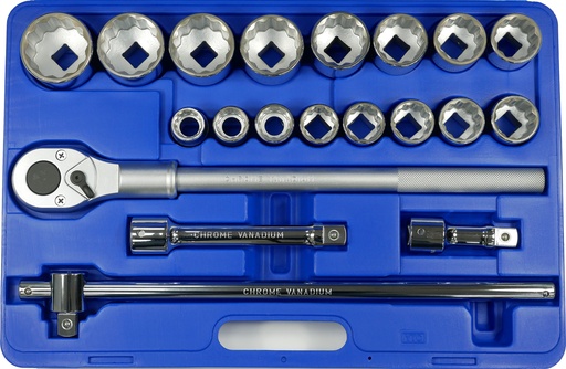 [59E-95521A] 21 Piece  3/4" Drive 12 Point Metric  Socket Set in BMC