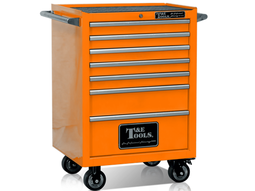 [59E-GF2707OR]  27" Godfather 7 Drawer Roller Cabinet - Orange