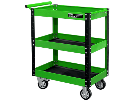 [59E-GF30GR]  30" Heavy Duty 3 Level Utility Cart - Green