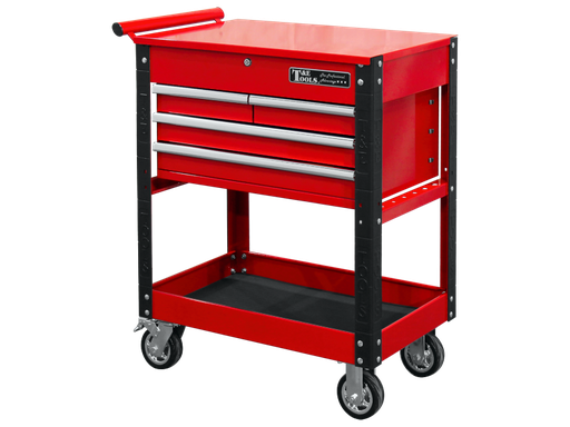 [59E-GF34RD]  30" Heavy Duty 4 Drawer Utility Cart - Red