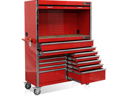 [59E-GF5212RD]  52" Tool Hutch & Cabinet Combo - Red