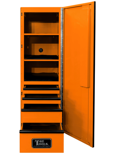 [59E-GF76R4OR]  76" Godfather 4 Drawer Right Hand Side Cabinet-Orange