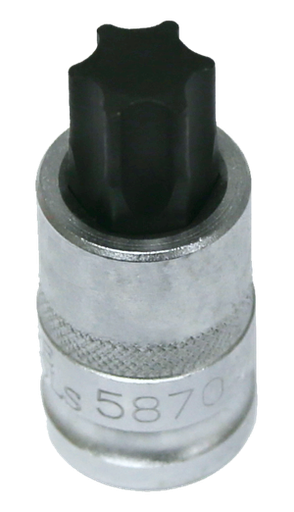 [159-5870] T70 1/2 Inch Drive Torx Driver Socket 55mm Long