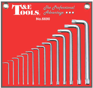 [159-6690] 14 Piece Torx Key Set ( Long Arm)