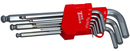 [159-6809] 9 Piece Ball End Hex Key Set (mm)