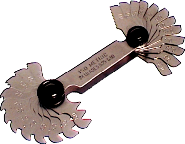 [159-8033] Metric Screw Pitch Gauge