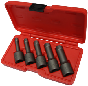 [159-8914] 5 Piece 1/2 Inch Drive Sncm+V Wedge Proof Extractor 8-16mm