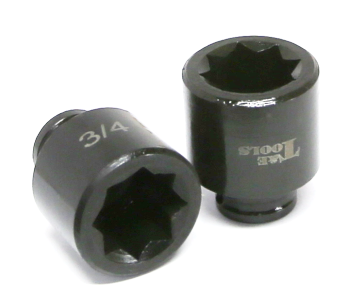 [159-13124] 3/4 Inch 3/8 Inch Drive 8 Point Standard Socket