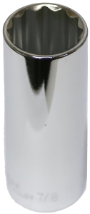 [159-14528] 7/8 Inch 1/2 Inch Drive 12 Point Deep Socket