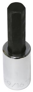 [159-14918] 9/16 Inch 1/2 Inch Drive Inhex Socket 70mm Long