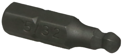 [159-30915] 5/32 Inch Ball Inhex 1/4 Inch Hex Bit 25mm Long