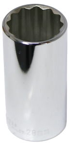 [159-54528] 28mm 1/2 Inch Drive 12 Point Deep Socket