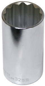 [159-54532] 32mm 1/2 Inch Drive 12 Point Deep Socket