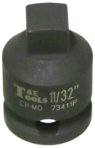 [159-73411P] 11/32 Inch 3/8 Inch Drive Sq Pipe Plug Socket (Male)