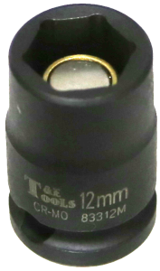 [159-83312M] 12mm 3/8 Inch Drive Magnetic Metric Impact Socket