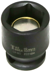 [159-83318M] 18mm 3/8 Inch Drive Magnetic Metric Impact Socket