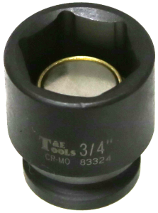 [159-83324] 3/4 Inch 3/8 Inch Drive Magnetic SAE Impact Socket