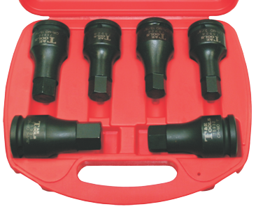 [159-98708] 6 Piece 3/4 Inch Drive Inhex 105mm Long 5/8 3/4 13/16 7/8 15/16 1 Inch 