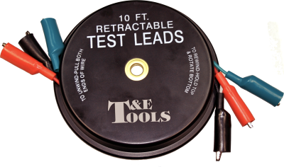 [159-3346] 10ft (3050mm) Retractable Test Leads 3 Colour