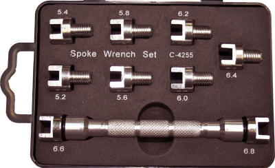 [159-C4255] 10 Piece Spoke Wrench Set 5.5 To 6.8mm