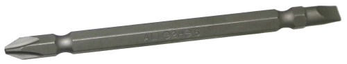 [159-CR020] #2 Phillips 6mm Slotted 1/4 Inch Hex Bit 100mm L