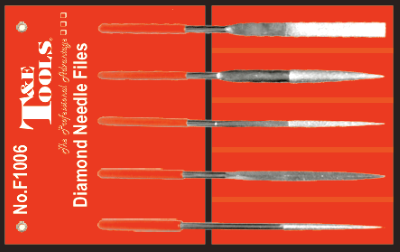 [159-F1006] 5 Piece Diamond Needle File Set