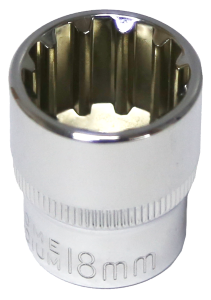 [159-M5318] 18mm 3/8 Inch Drive Multi Lock Socket