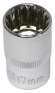 [159-M5417] 17mm 1/2 Inch Drive Multi Lock Socket