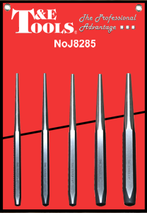 [159-J8285] 5 Piece 10 Inch Long Taper Punch Set