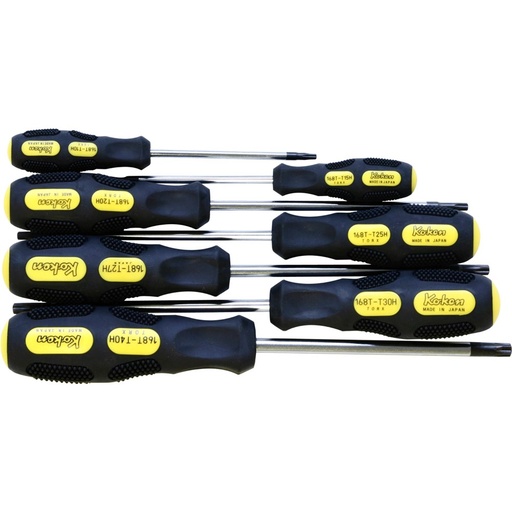 [160-168T/7] Screwdriver Set Tamper Proof Torx 7pc KO168t/7