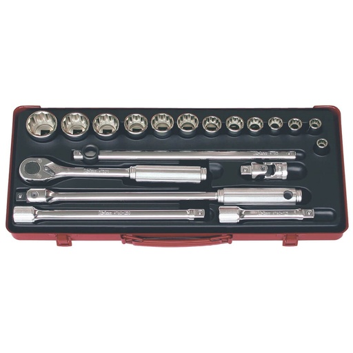 [160-KO4241A] SOCKET SET  1/2DR 3/8-1.1/4 AF(19P KO4241A