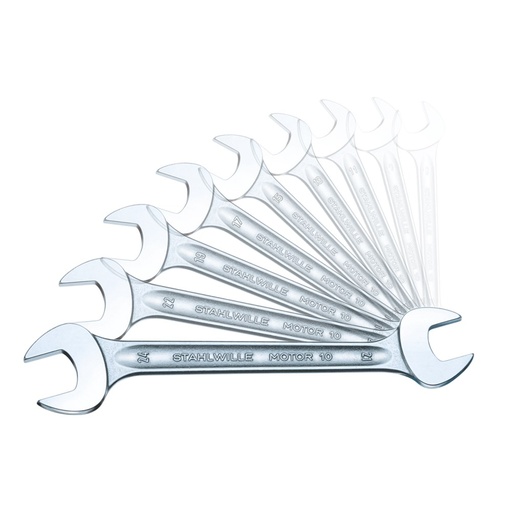 [160-96404306] Spanner Set Double Open End 7pc 1/4x5/16-1-1/8x1-5/16-96404306 SW10a/7