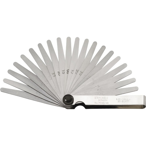 [160-74240002] Feeler Gauge Precision 20 Blade (0.05-1MM) - 74240002 SW11095/20