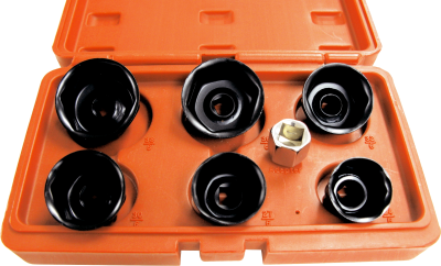 [159-4303] 6 Piece Oil Filter Socket Set 24 27 29 32 36 38mm